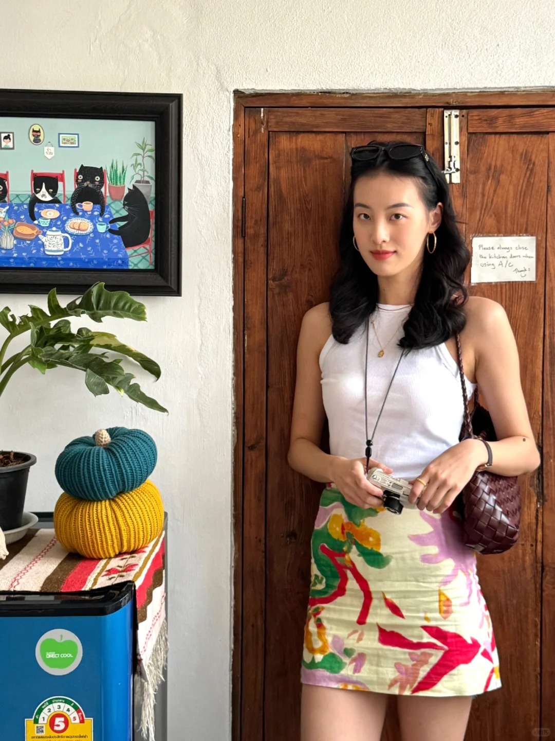在清迈的可爱民宿里✨
这次去清迈虽然没在外边拍太多美照
不过民宿倒是给了超级大的