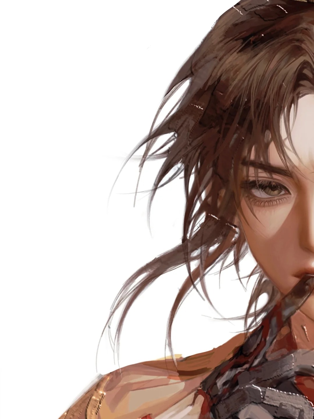 左脸一般，但右脸有帝王之相
复刻旧图还没画完#代号鸢 #广陵王