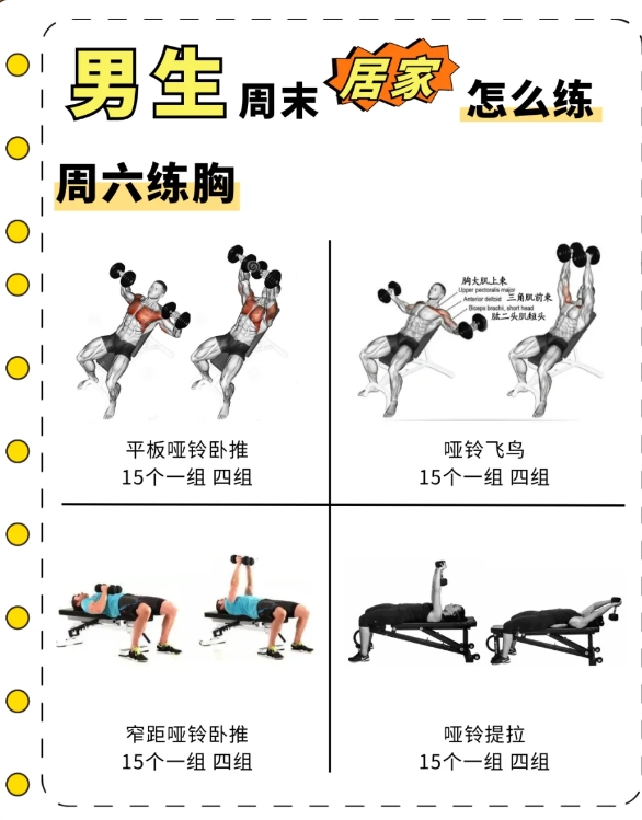 周六周日不想去健身房，在家怎么健身？