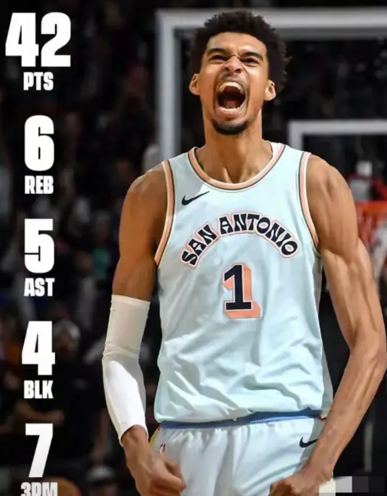 文班亚马现在就是NBA的“头牌”，门面，第一巨星，不管你服不服，一切从实力出发…