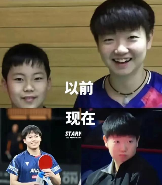松岛的成长，合影态度暴露一切！
和张本美和合影，一脸不情愿，还得美和哄。
和莎姐