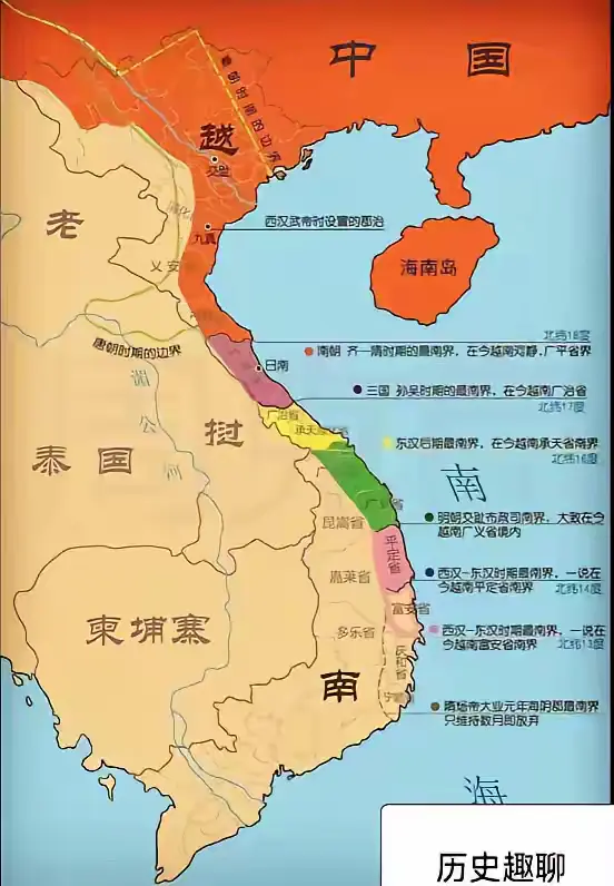中国历代在中南半岛边界
