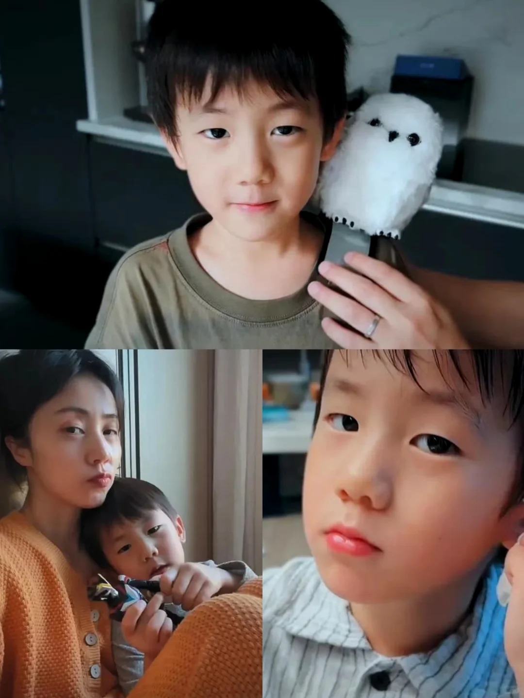 黄磊儿子真实颜值❗单眼皮也太帅了吧！
孙莉晒7岁儿子啦！不得不说继承了父母的高颜