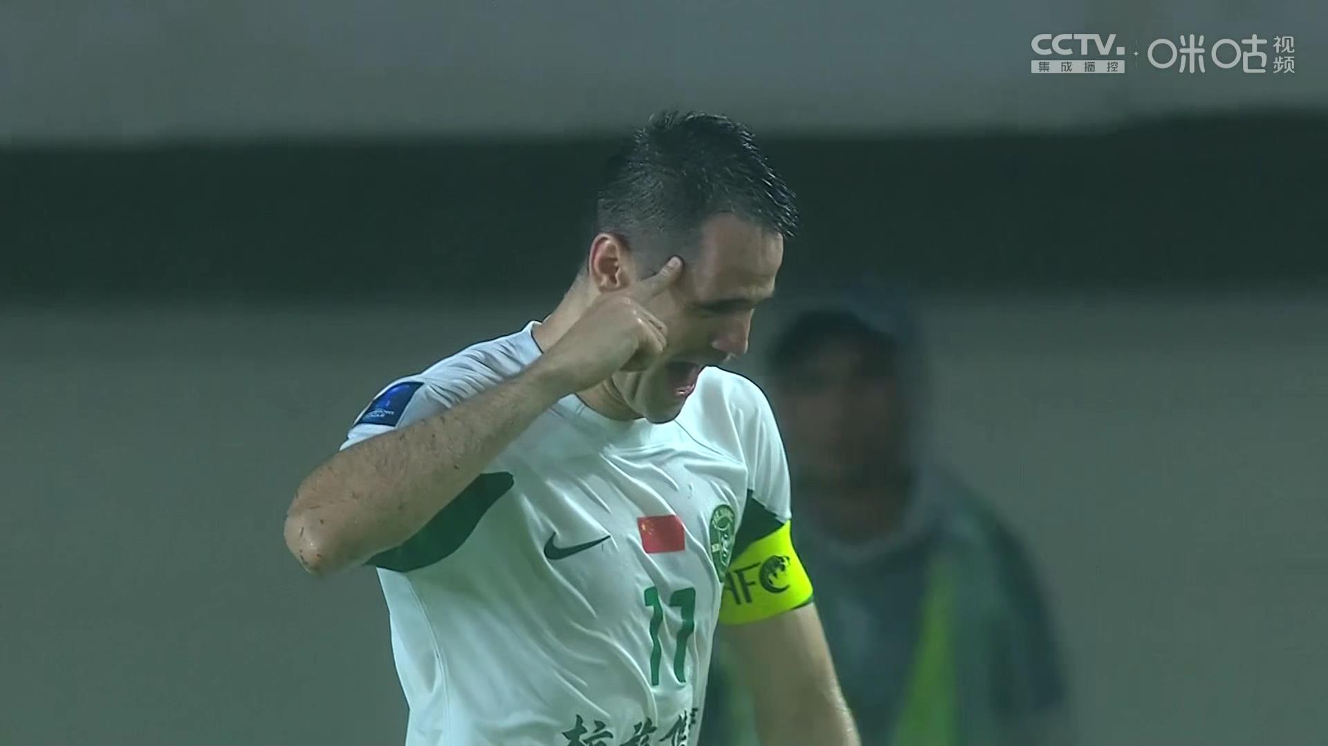 弗兰克双响！浙江队亚冠二半场3-1领先