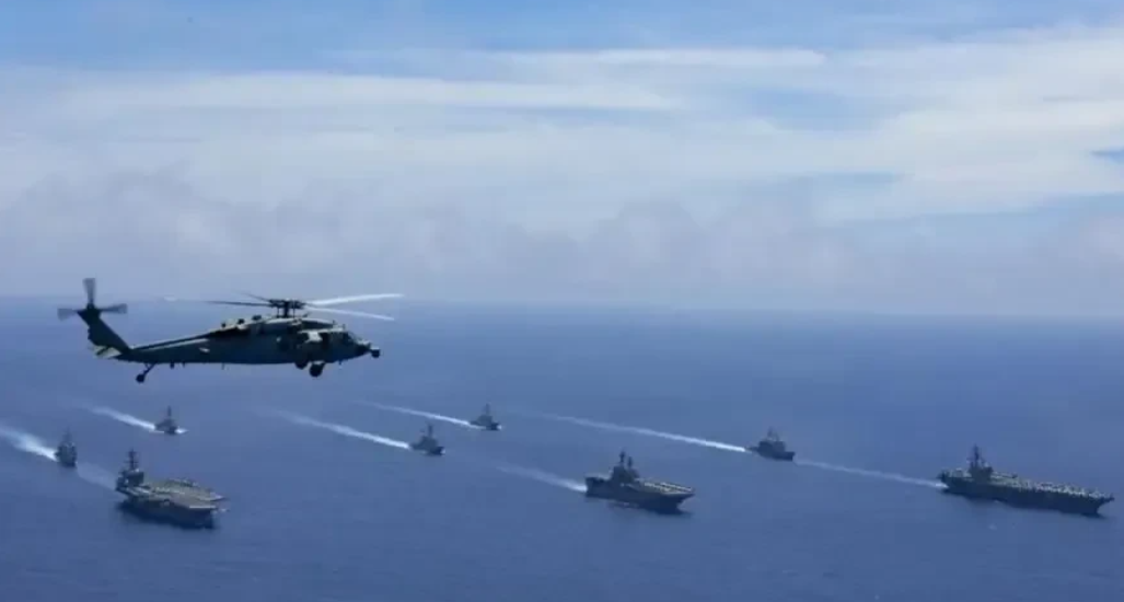 50架次大陆机舰“四面环台”  22架次飞越“台海中线”！