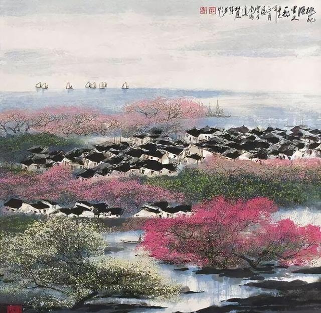 美丽的乡村水墨画，充满浓浓的乡愁！