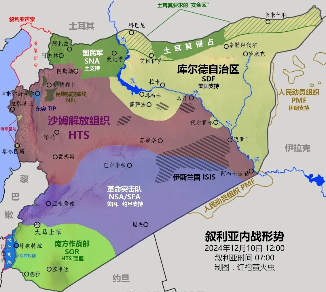 HTS还在大马士革烧杀掳掠，内乱还在持续