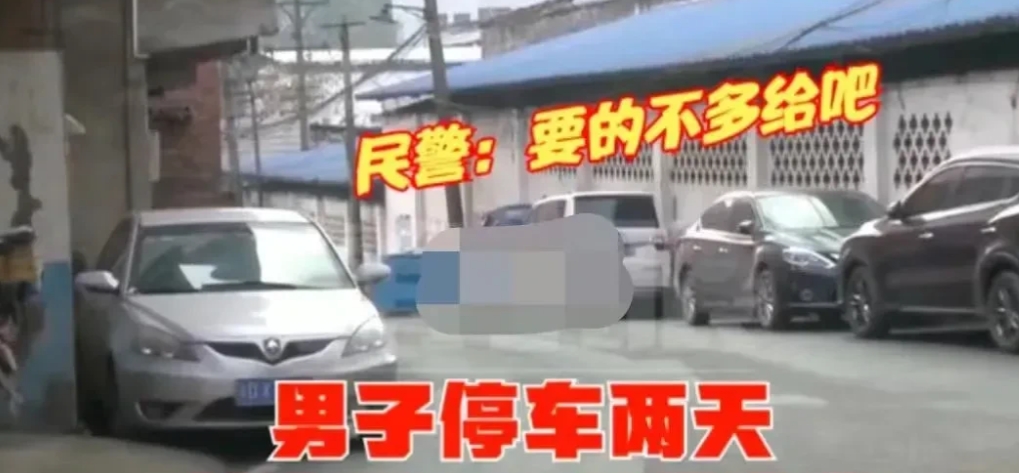 自作自受！重庆，一男子找不到车位，将车停进路边别人车库，过了2天男子取车时，发现