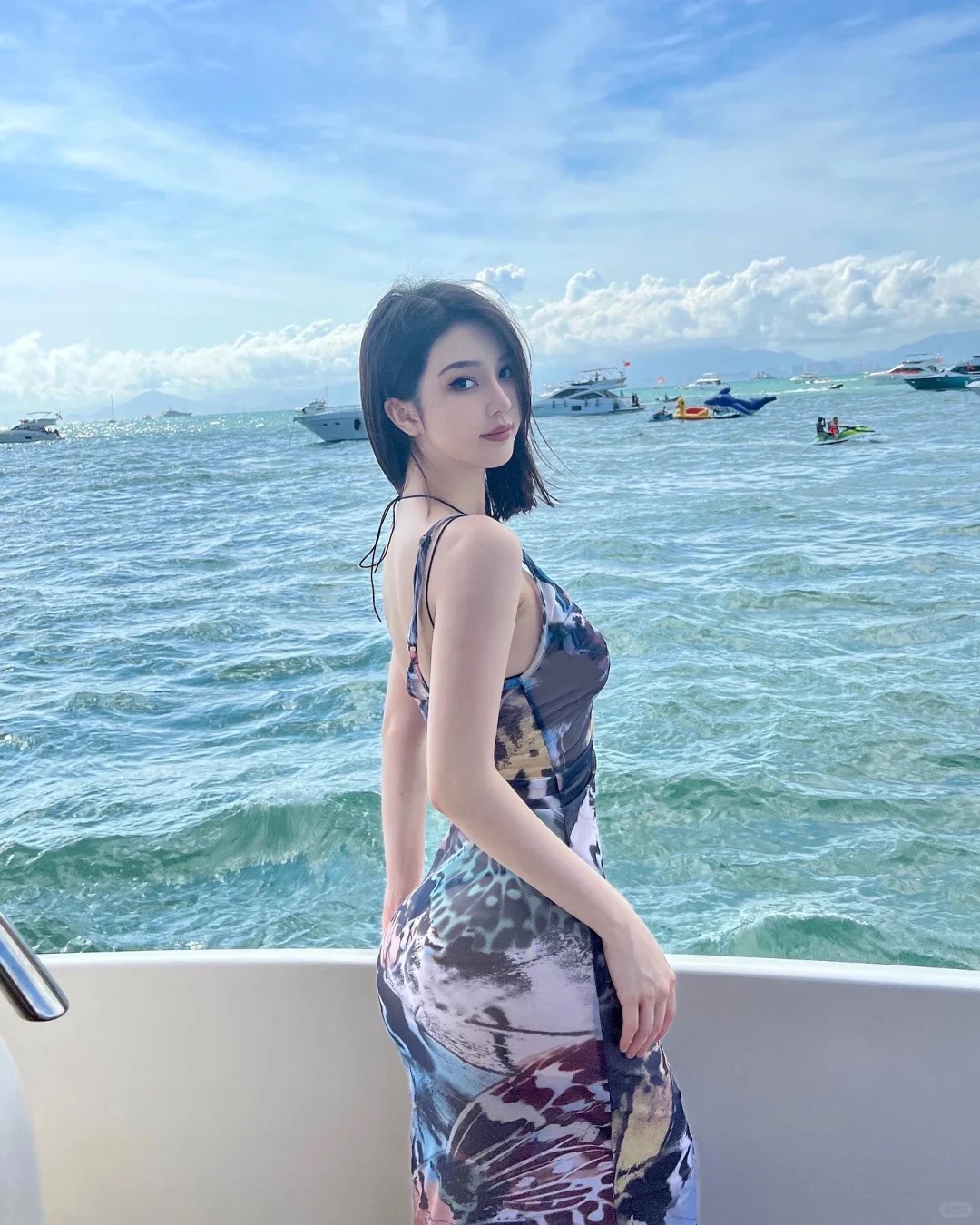 豹纹沙滩裙♥✔
