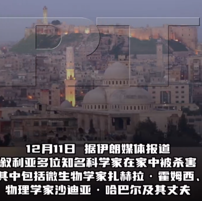 一夜之间大批科学家遇害，叙利亚精英遭系统性屠杀！