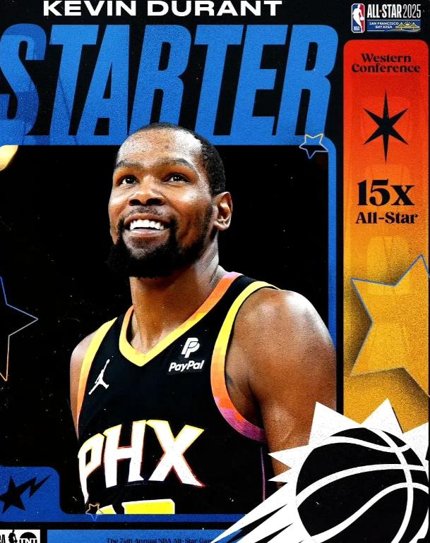 美滋滋，杜兰特130万美金到手！

今天，NBA官方公布了本赛季旧金山全明星的首
