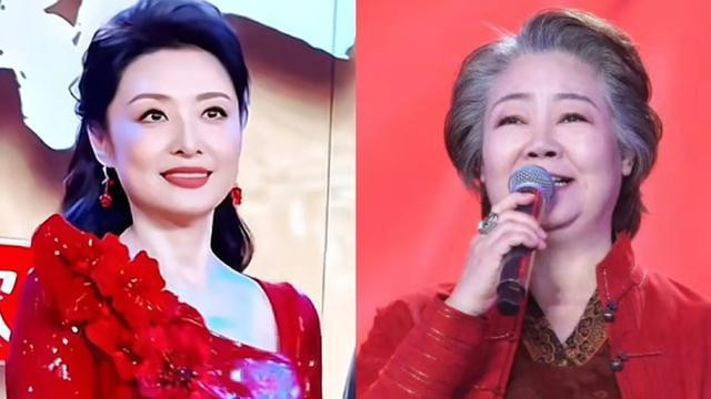 看了56岁周涛和56岁萨日娜同框，才知道保养与不保养的差距