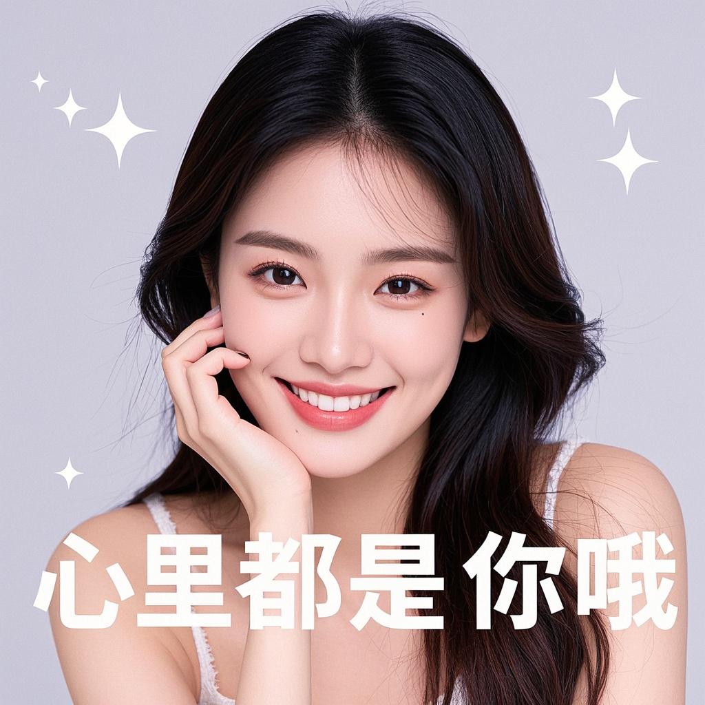 一整个爱住美女表情包，聊天火花蹭蹭冒！