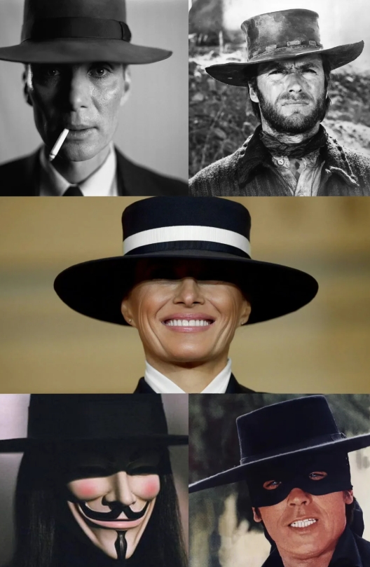 梅拉尼娅帽子提示！复仇来袭！Melania#梅拉尼娅 Eric Javits帽子