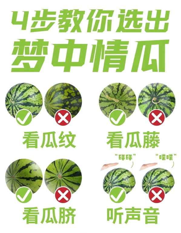 夏天这么长，找个会选西瓜的人在一起，比如我.

不玩虚的！

让你和垃圾西瓜无缘