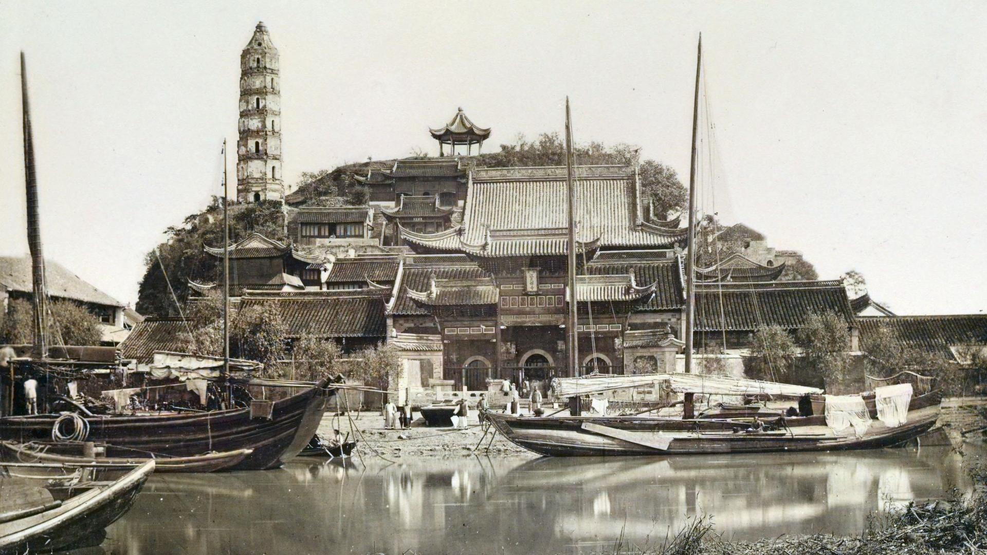 1895年晚清时期的广州及香港的人文历史影像