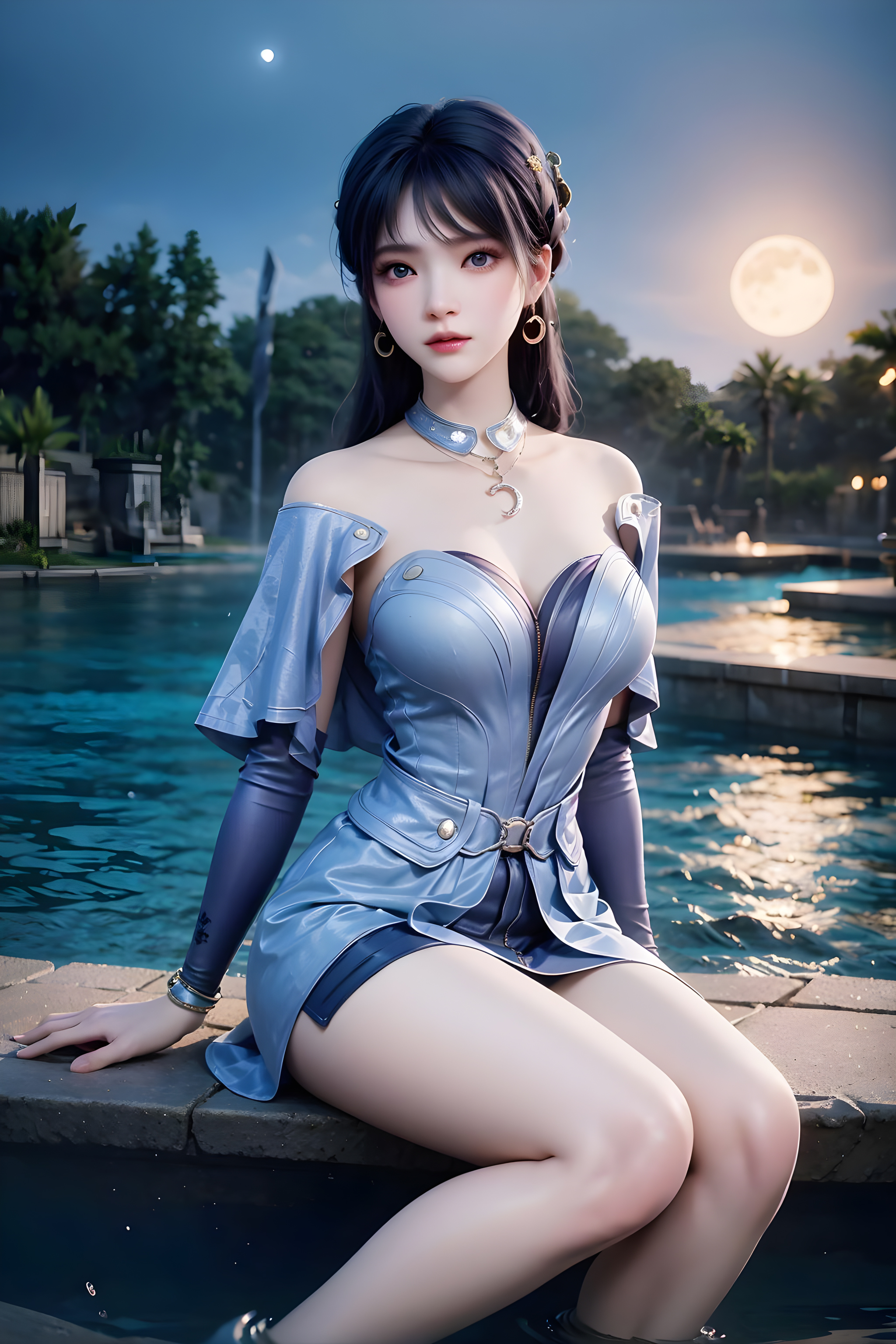 《遮天》国漫女神AI美图：姬紫月你不会想当我老婆吧！