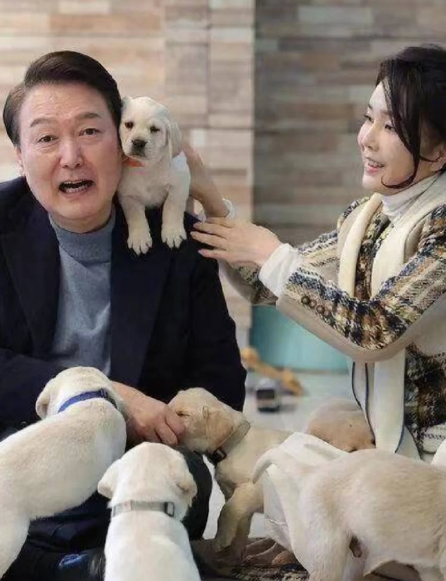 韩国总统自己丁克养宠，但催国民生娃。

韩国总统尹锡悦与妻子一直没有生育子女。