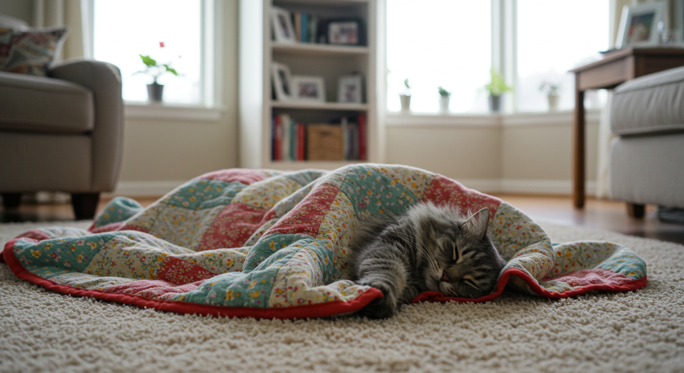 冬天来了，很多养猫朋友都在担心一个问题：猫咪睡觉不盖东西会冷吗？ 我们都知道猫咪