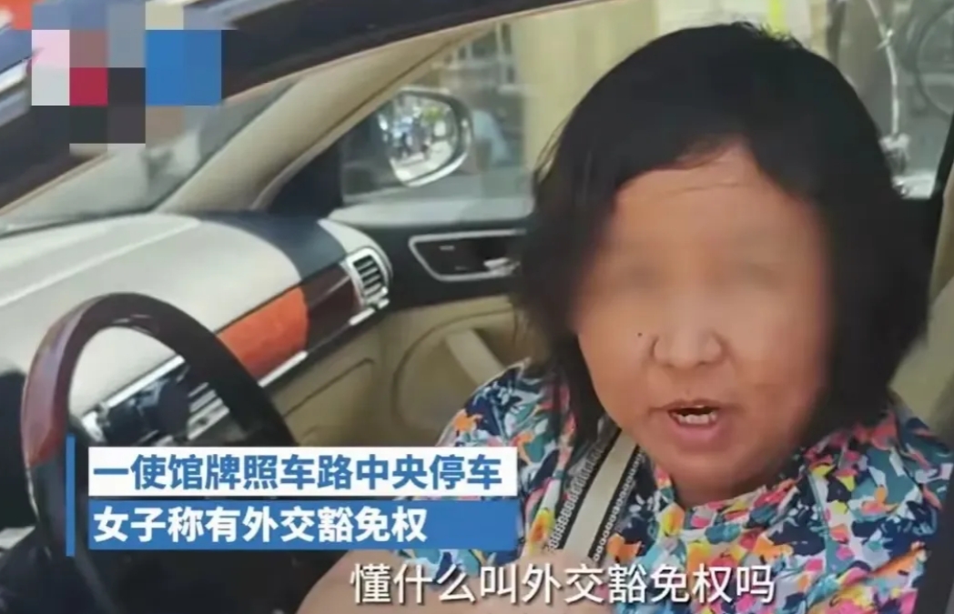 余琦大妈这一闹，压力给到了北京交警！
让她开着使馆车，她拿来堵车。你让她赶紧走，