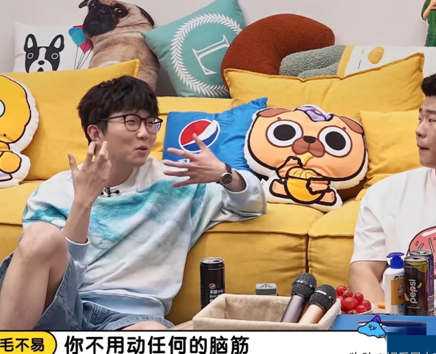 谈到乐高的时候，毛不易:“我觉得它那个难度就在于它大。其实干的还是一样的事。找，