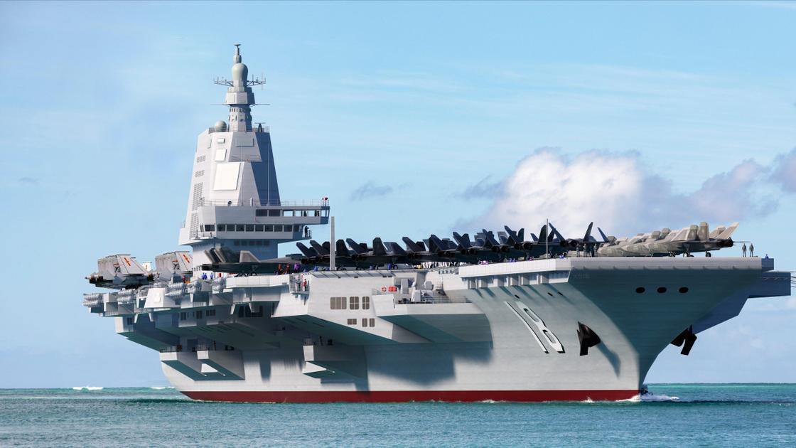 福建舰也太太太太太太大了