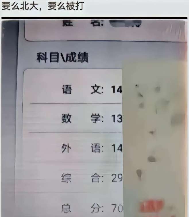 要么北大，要么被打