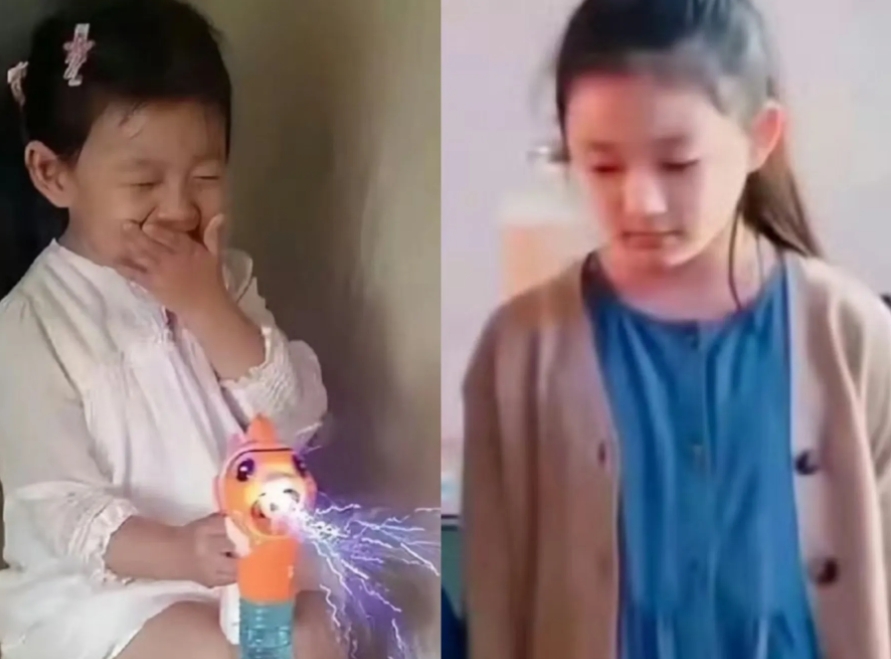 小时候的玥儿，和离婚后的玥儿。

那时候的她，真的开心啊！被爱包围的孩子！

父