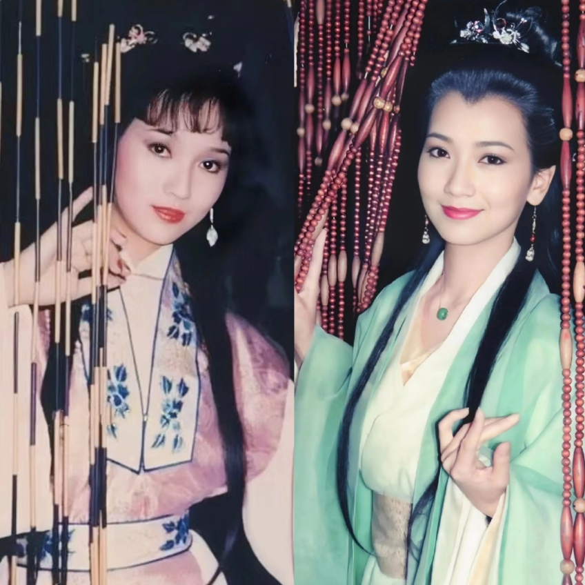 赵雅芝各种古装造型，在她掀开珠帘的那一刹那间，真的很惊艳，而且是美的温婉贤淑又可