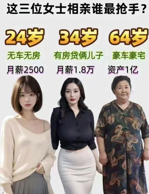 这三位女士哪个最抢手？