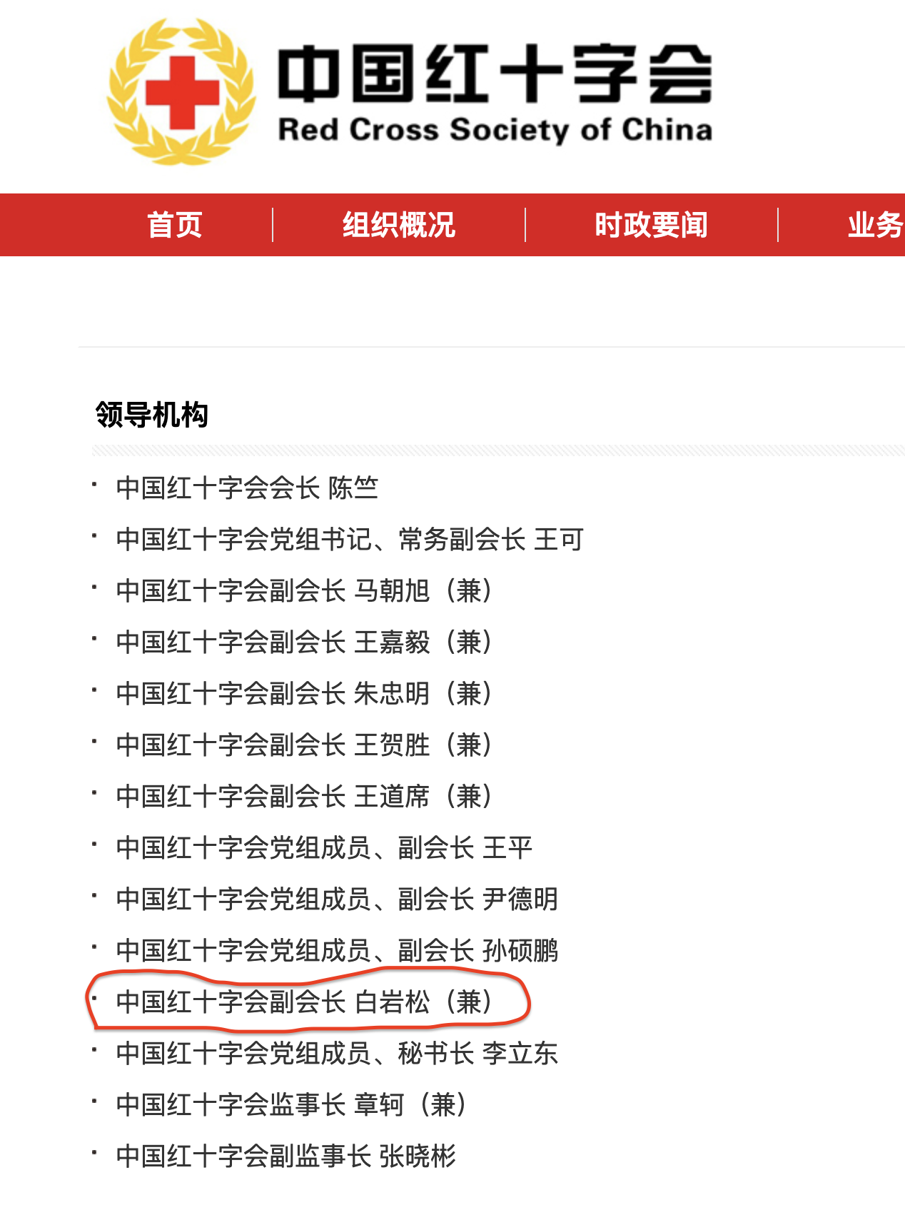 白岩松确实是兼职红十字会副会长，但他自己说没有级别没有工资，就是一个挂名，白岩松