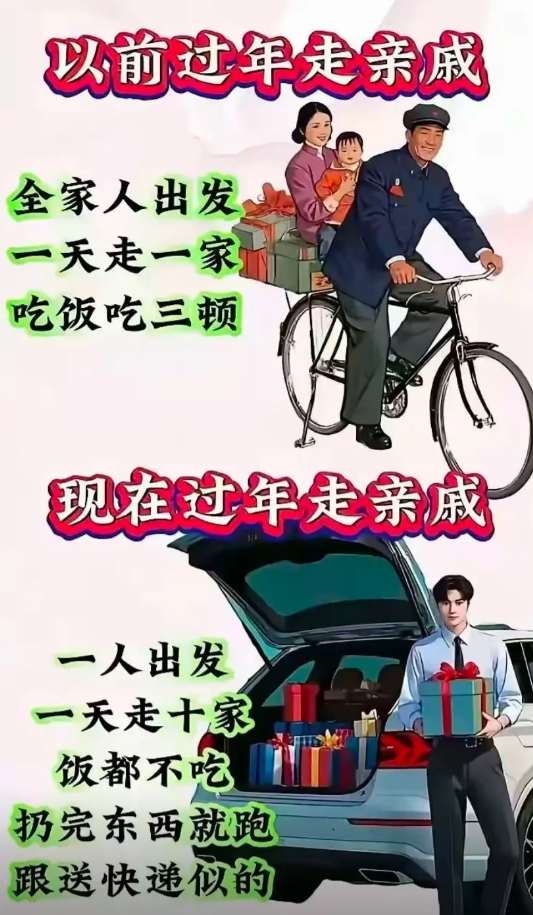 大家现在走亲戚一天走几家？