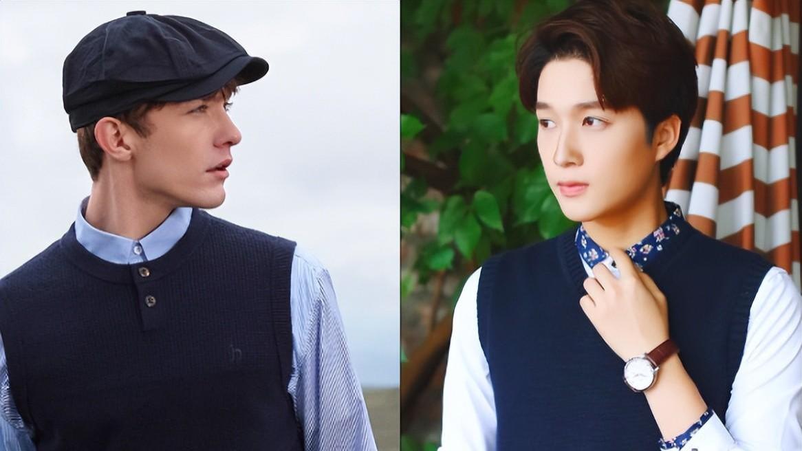 中年男人秋季的第一件叠搭单品，当然要穿针织马甲了，减龄又帅气