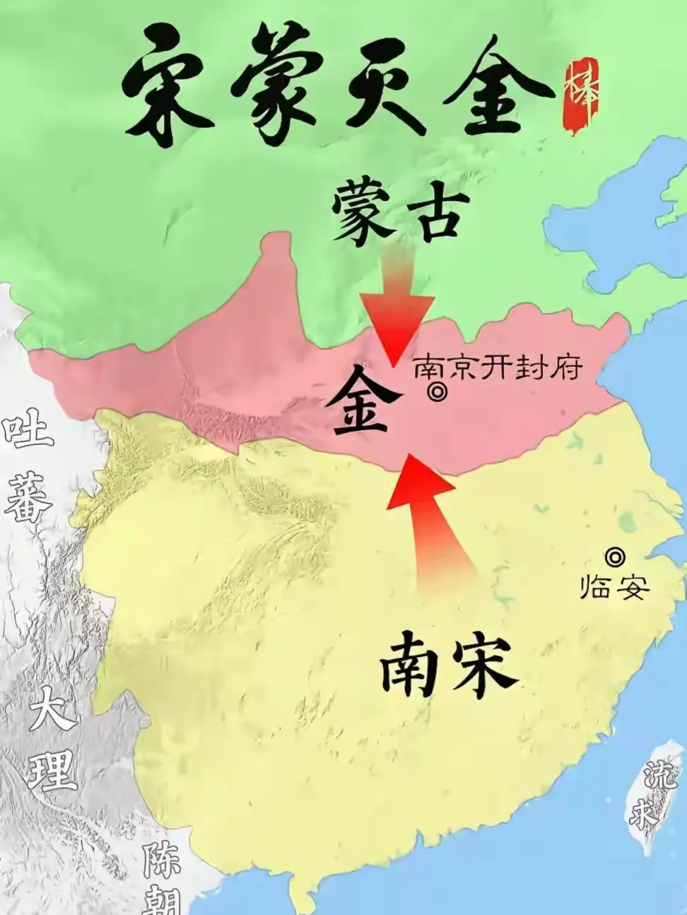 联蒙灭金是宋在那个背景下所能做出的最优的选择了…

宋不懂唇亡齿寒道理吗？当然懂