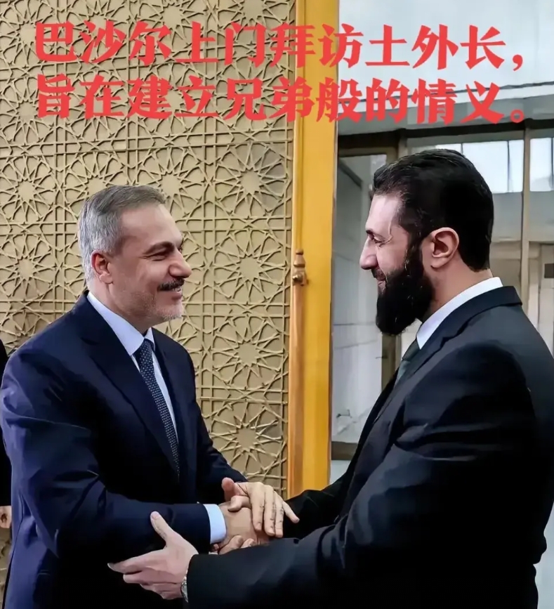 感觉朱尼拉比巴沙尔吃的开，已经跟周边国家，甚至是与敌对国家土耳其的高层，都打成一