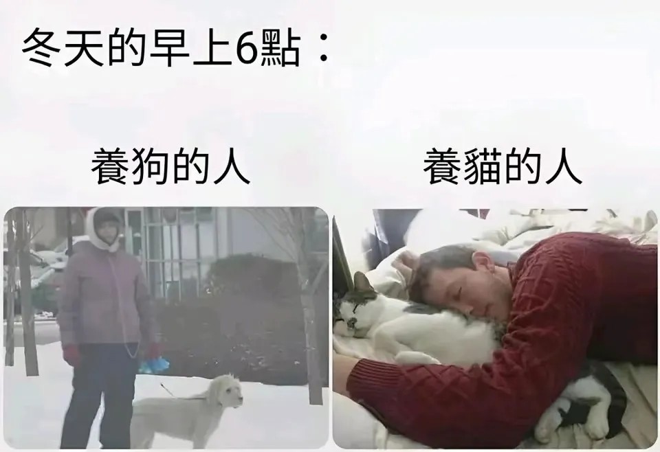 冬天的早上6点