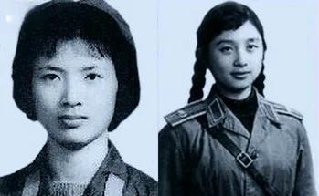 这张图片是青年时期的张宁，身着军装，他是一名文工团团员，1968年，随着林立果选