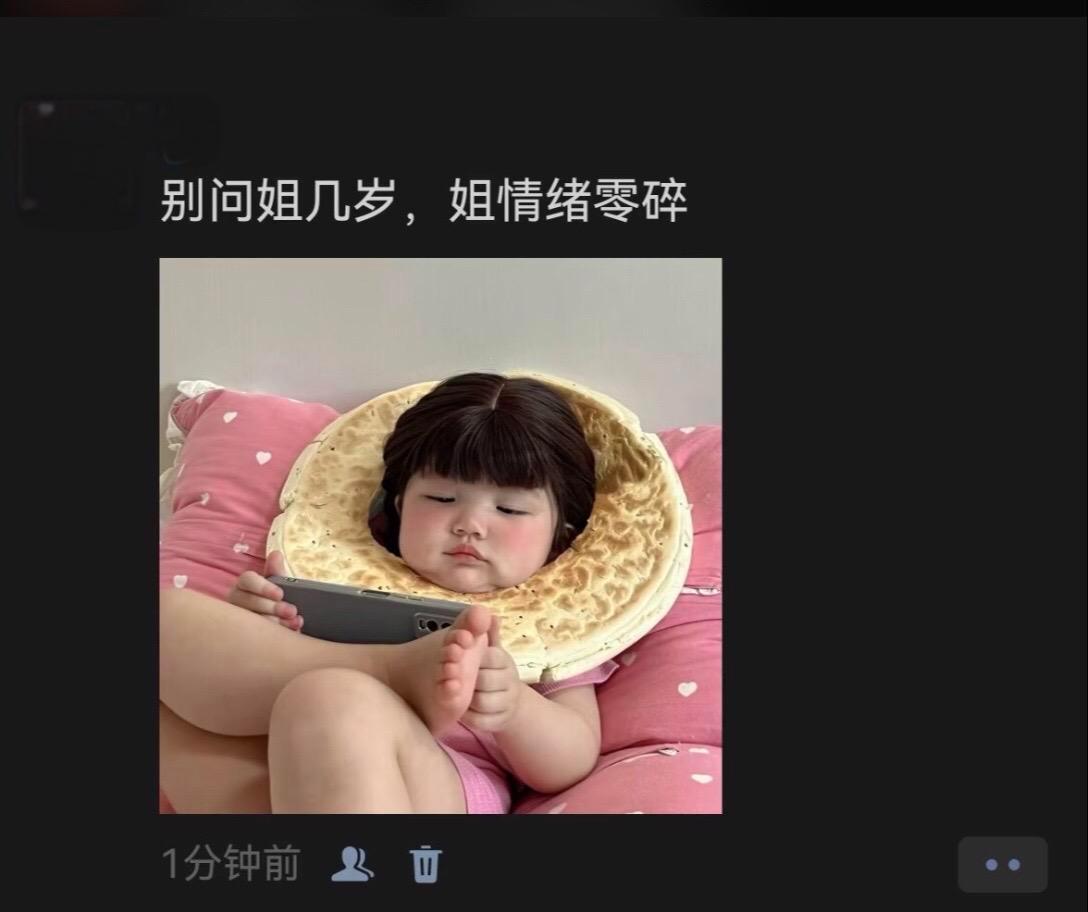 别问姐几岁，姐情绪零碎