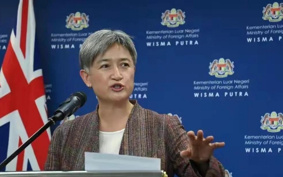 解放军在悉尼外海“开火”后，王毅会见澳外长，黄英贤眼神清澈，说话也懂分寸了

据