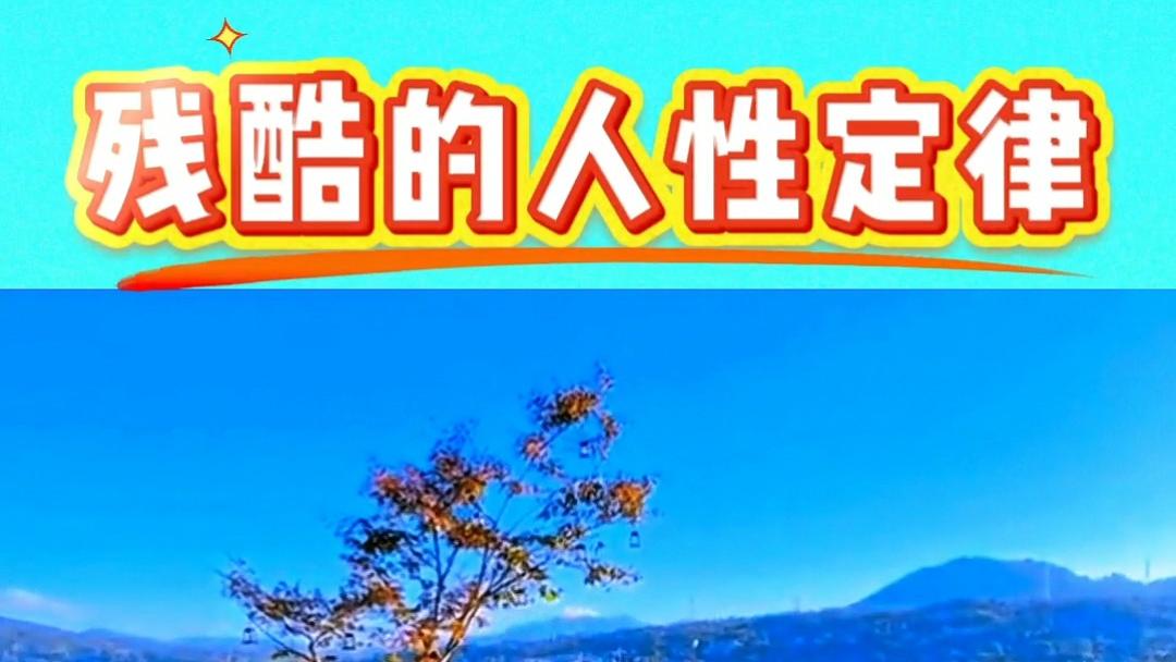 很残酷的人性规律