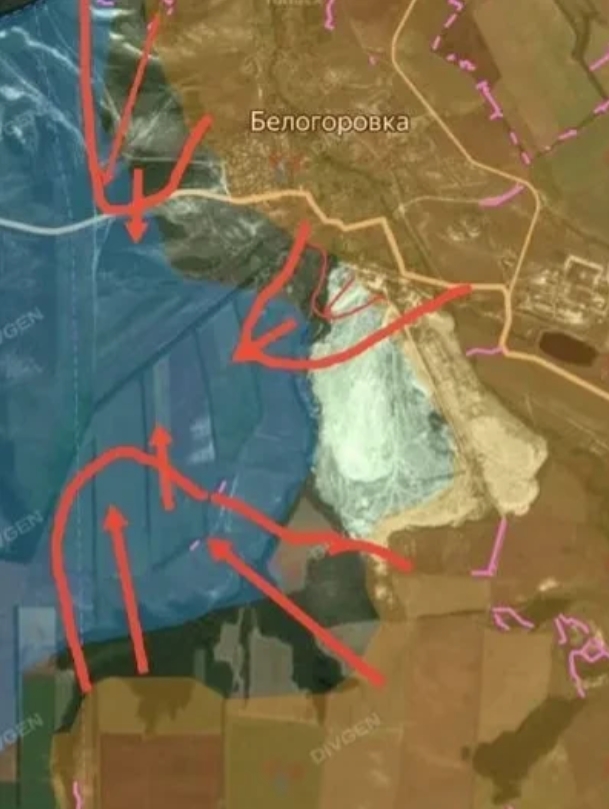 昨日早上，俄军第7摩托化步兵旅突击队控制了比洛戈里夫卡村的剩余区域。这个小村子俄