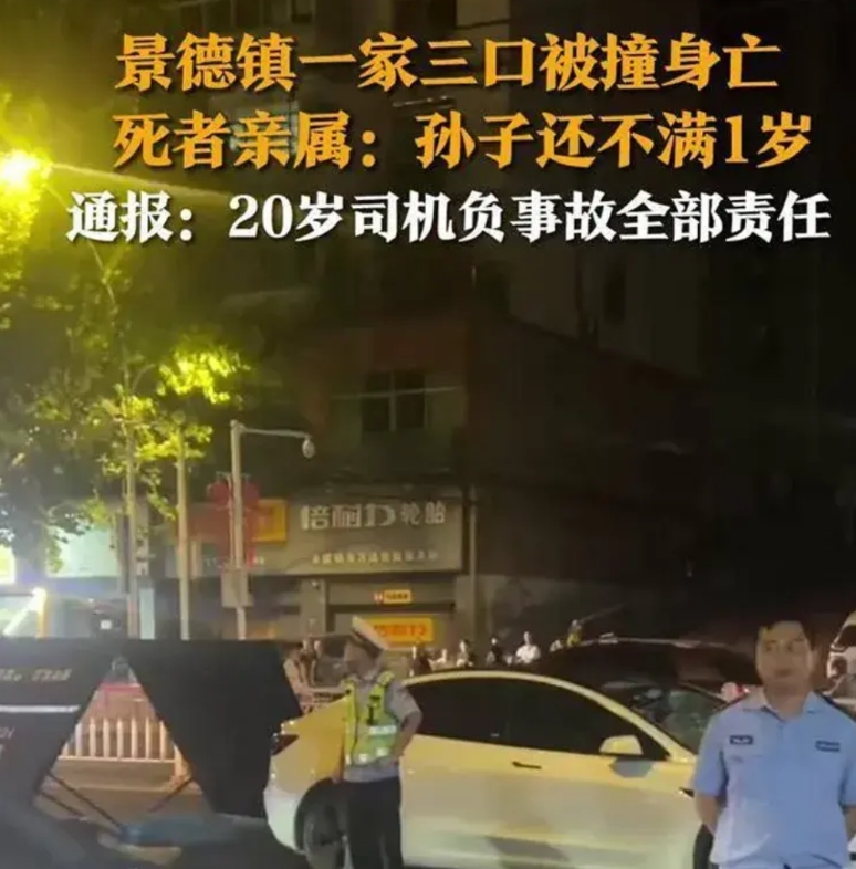 景德镇一家三口被撞身亡，肇事司机可能会受到以下处罚：
1、3到10年：如果两个老