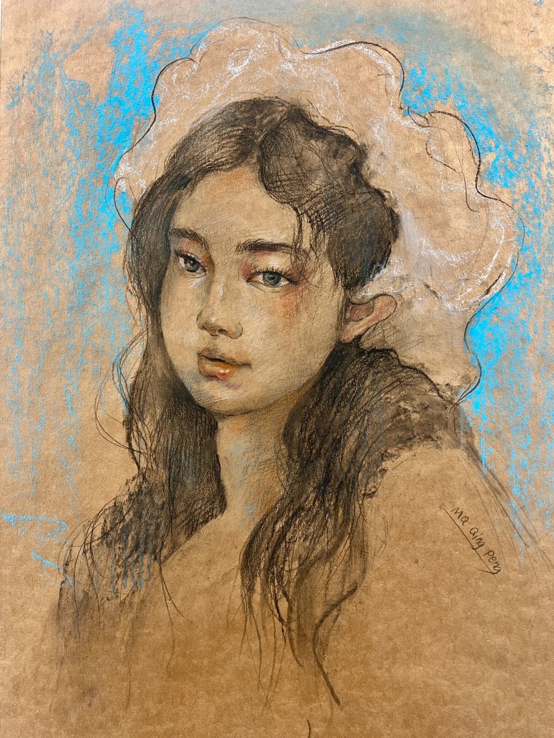 浅画一下美女
生活不易，画画卖艺