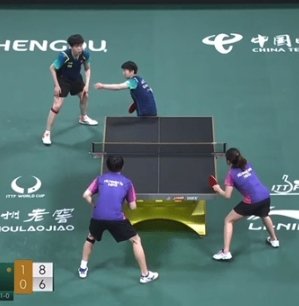 在成都乒乓球混合团体世界杯8强赛中，中国乒乓球队以总比分8：0战胜中国香港乒乓球