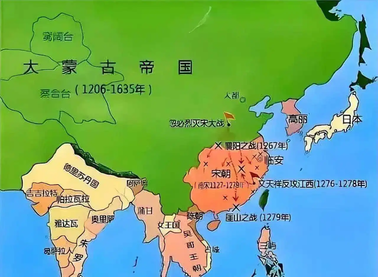 南宋icon虽然割地赔款。
但也能苟延残喘。
最后能够在大蒙古帝国icon之下。