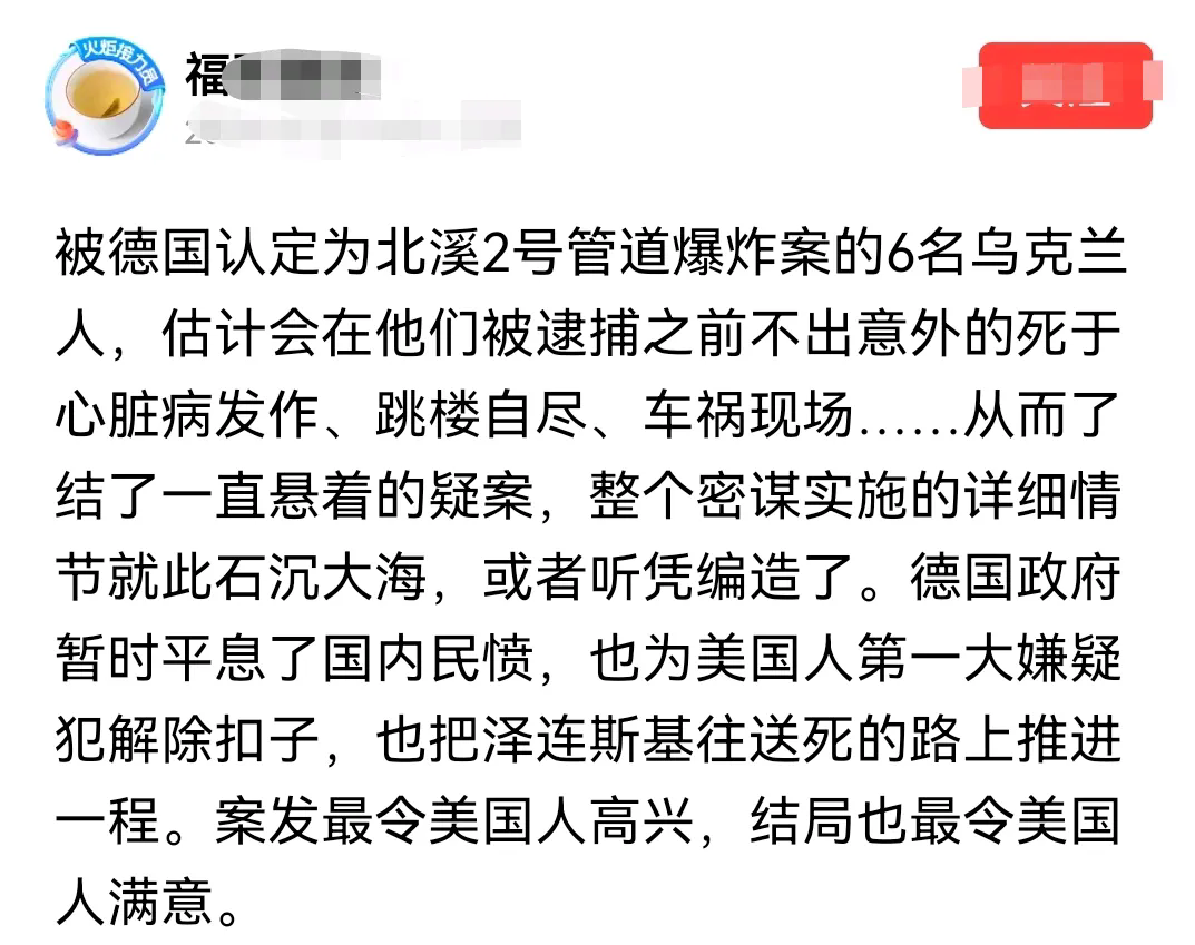 谁都知道这是让乌克兰人替老美背锅，德国人心里明镜似的，真正主谋德国政客们不敢提，