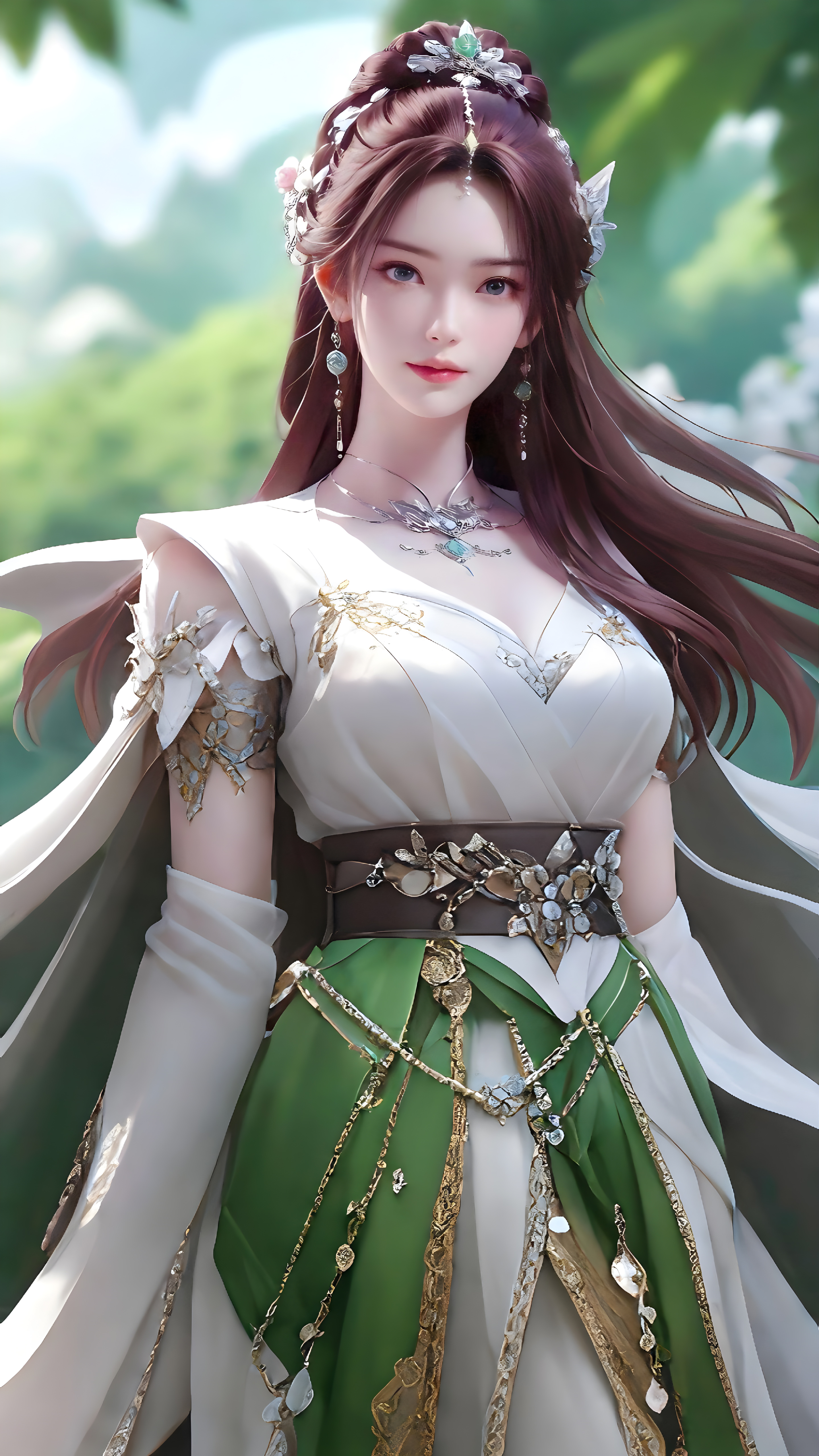 《完美世界》叶倾仙高清无水印壁纸：荒天帝，汗流浃背了吧，本仙子想收你做小弟！