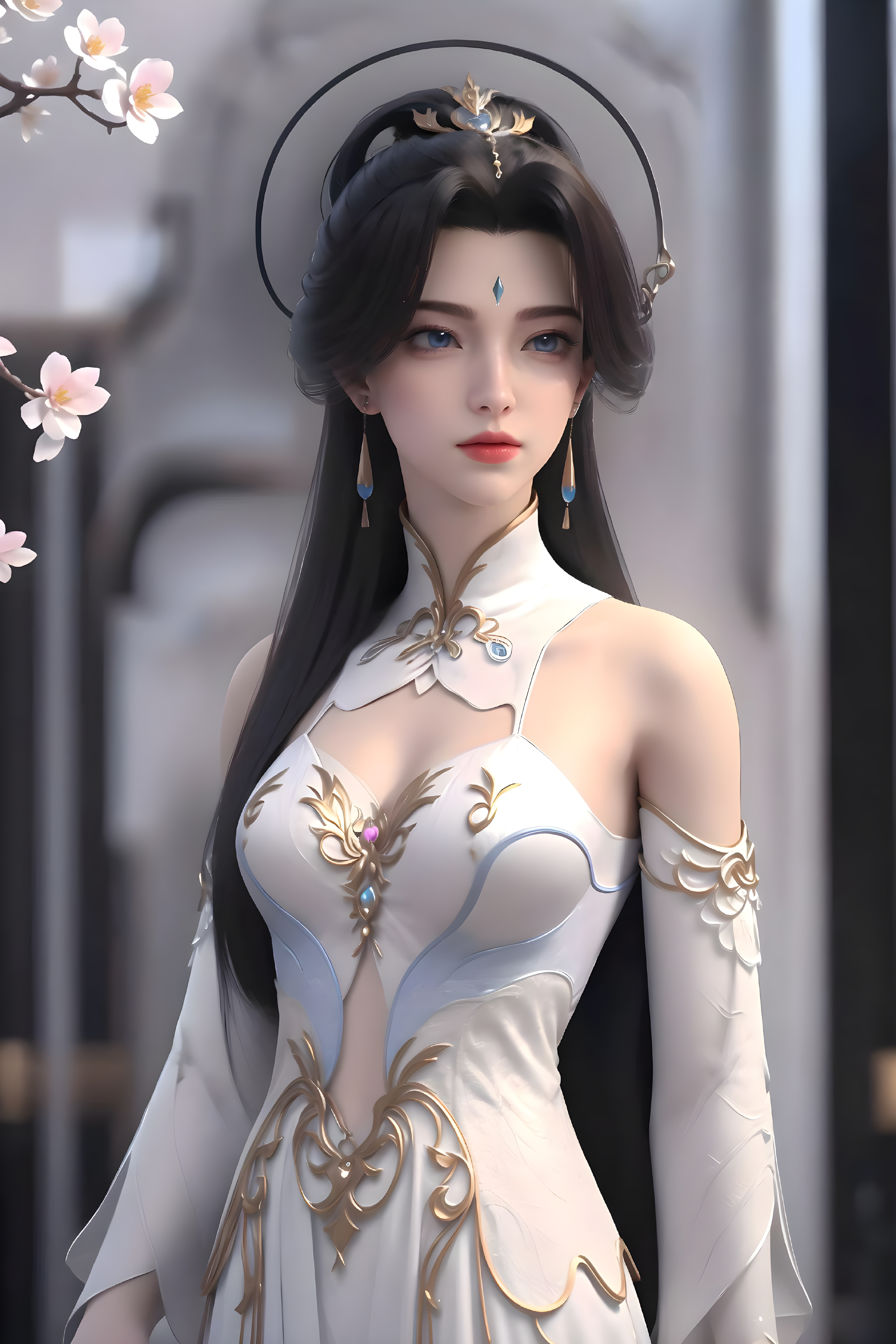 仙武传国漫女神AI绘画：千殇月和叶辰最后在一起了吗？