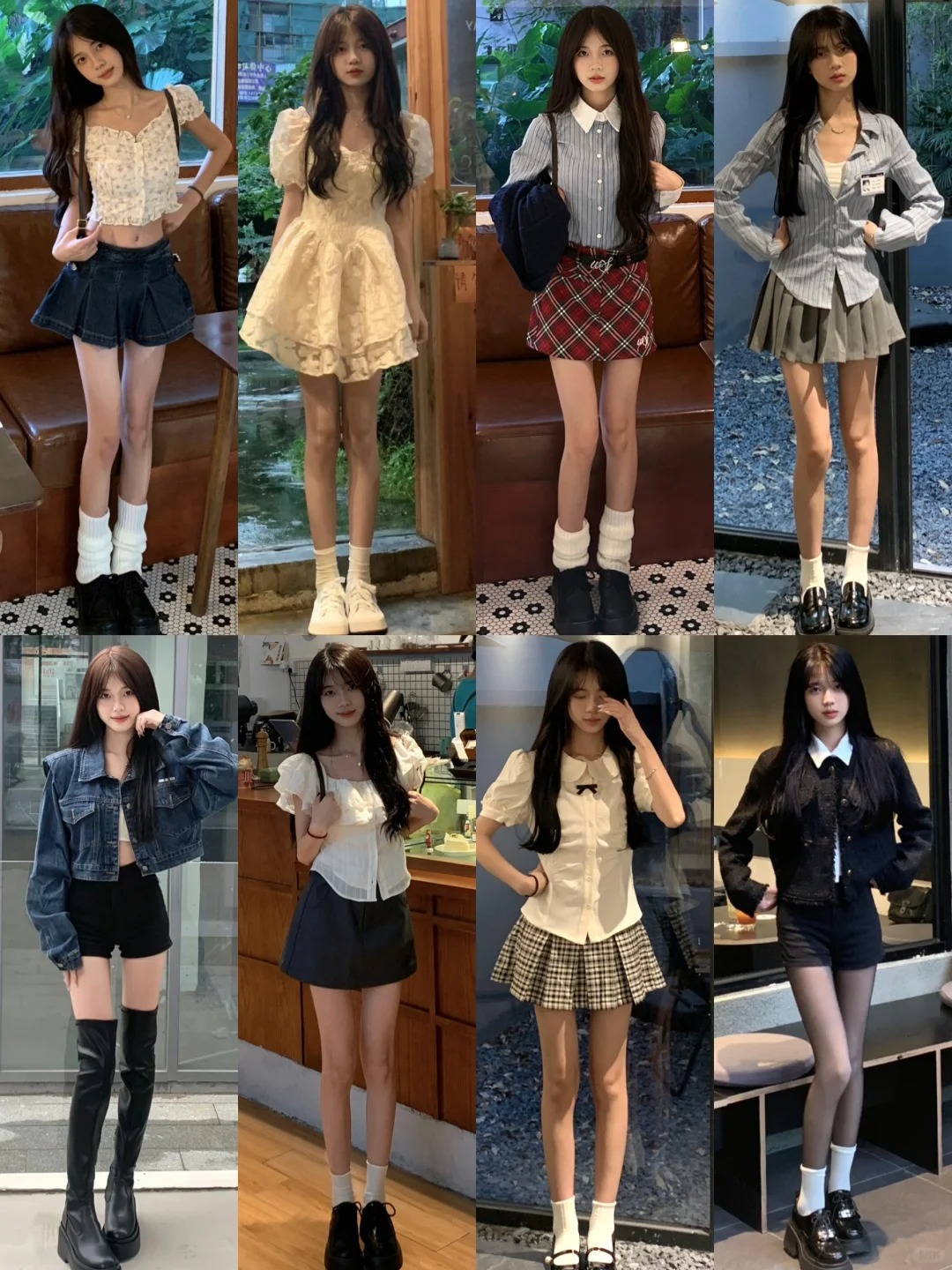 40套🫧｜春夏穿搭分享🧸
春天一定要穿温温柔柔的裙子 会让人心情好很多～