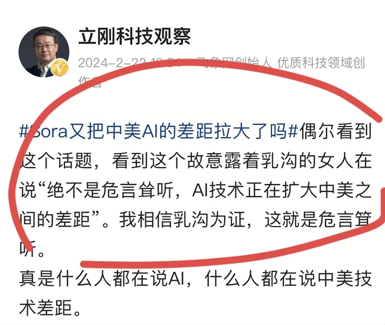 曾经因为自爆被人邀请多人运动美女总裁，穿着深V低胸的衣服，讨论人工智能，让项立刚